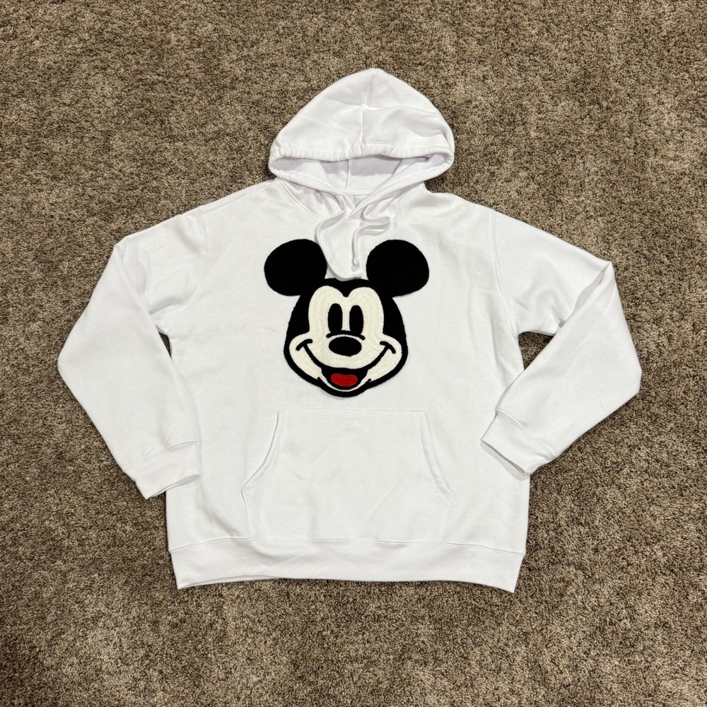 Mickey Mouse Hoodie Pullover Sweatshirt Comfy Casual Women's XL New